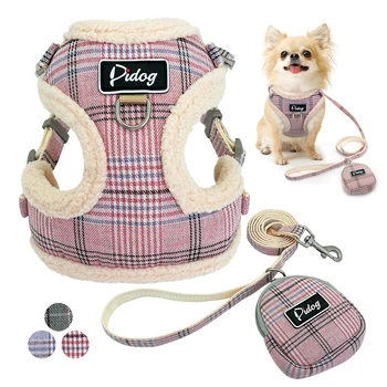 

Soft Pet Dog Harnesses Vest No Pull Adjustable Chihuahua Puppy Cat Harness Leash Set For Small Medium Dogs Coat Arnes Perro