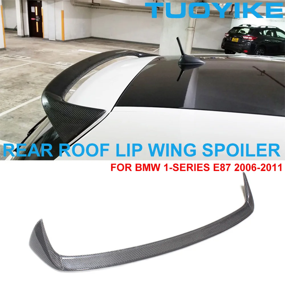

Car Real Dry Carbon Fiber Rear Wing Spoiler Trunk Boot Roof Lip Trim Body Kit For BMW 1-Series E87 116i 118i 120i 130i 2006-2011