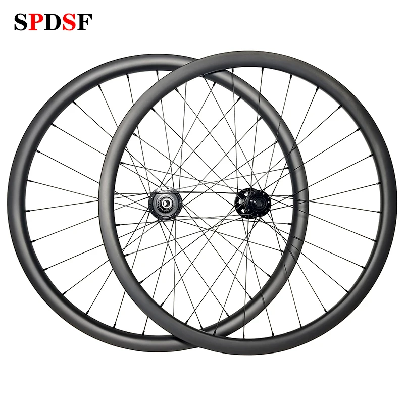 650B 30mm MTB XC Asymmetric BOOST Carbon Wheels Disc Tubeless Deep 28H 32H Novatec D791SB D902SB MS 27.5 Mountain Wheelset | Спорт и