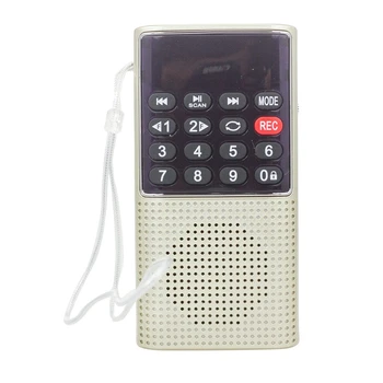 

L-328 Mini Portable Pocket FM Auto Scan Radio Music Audio MP3 Player Outdoor Small Speaker with Voice Recorder