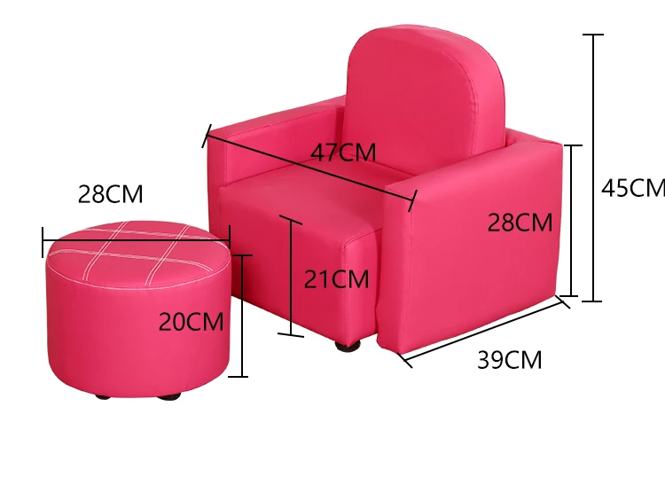 Многофункциональный Детский кожаный диван, легко чистится, маленький диван для мальчиков и девочек, милый детский диван, комбинированный диван для детей