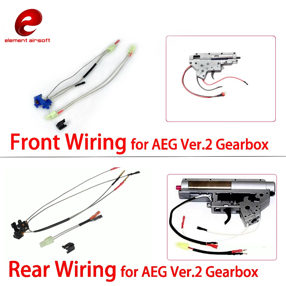 

element airsoft Front wiring /Rear wiring Large Capacity Switch Assembly For Ver.2 Gearbox Airsoft AEGBox Wiring Accessory