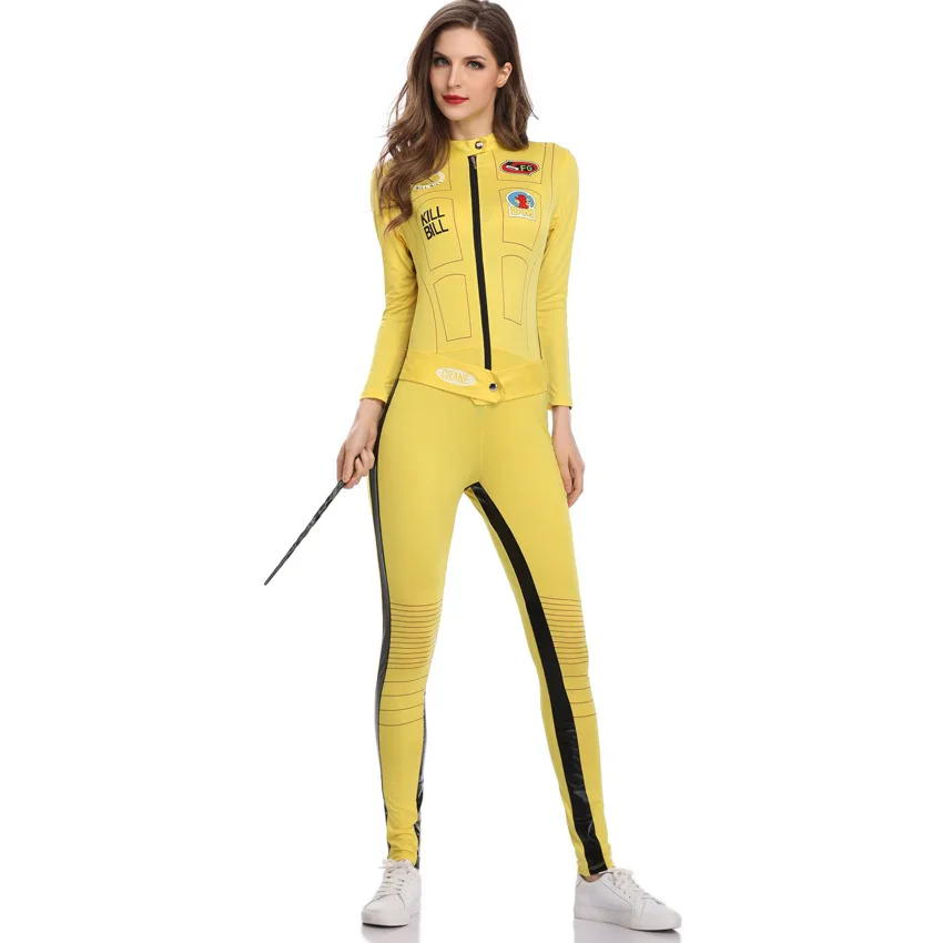 

Yellow Racing Suits Character Play Motorcycle Halloween Cosplay Party Costume Evening Show DS Service