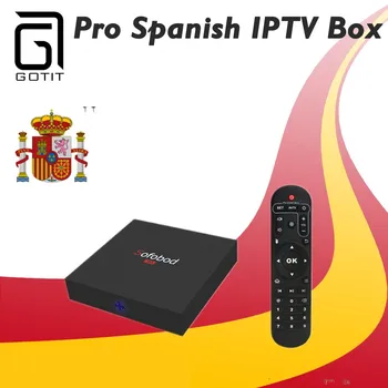 

GOTiT Sofobod Android 7.1 Smart TV Box Arabic Procaja IPTV Spanish French African Belgium tv Box only no channels inlcuded
