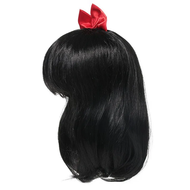 Snow White Wig Платье принцессы Белоснежки для девочек; вечерние костюмы на Хэллоуин для малышей; детские сказочные костюмы с героями мультфильмов; маскарадный костюм; осеннее бальное платье для малышей - Цвет: Snow White Wig