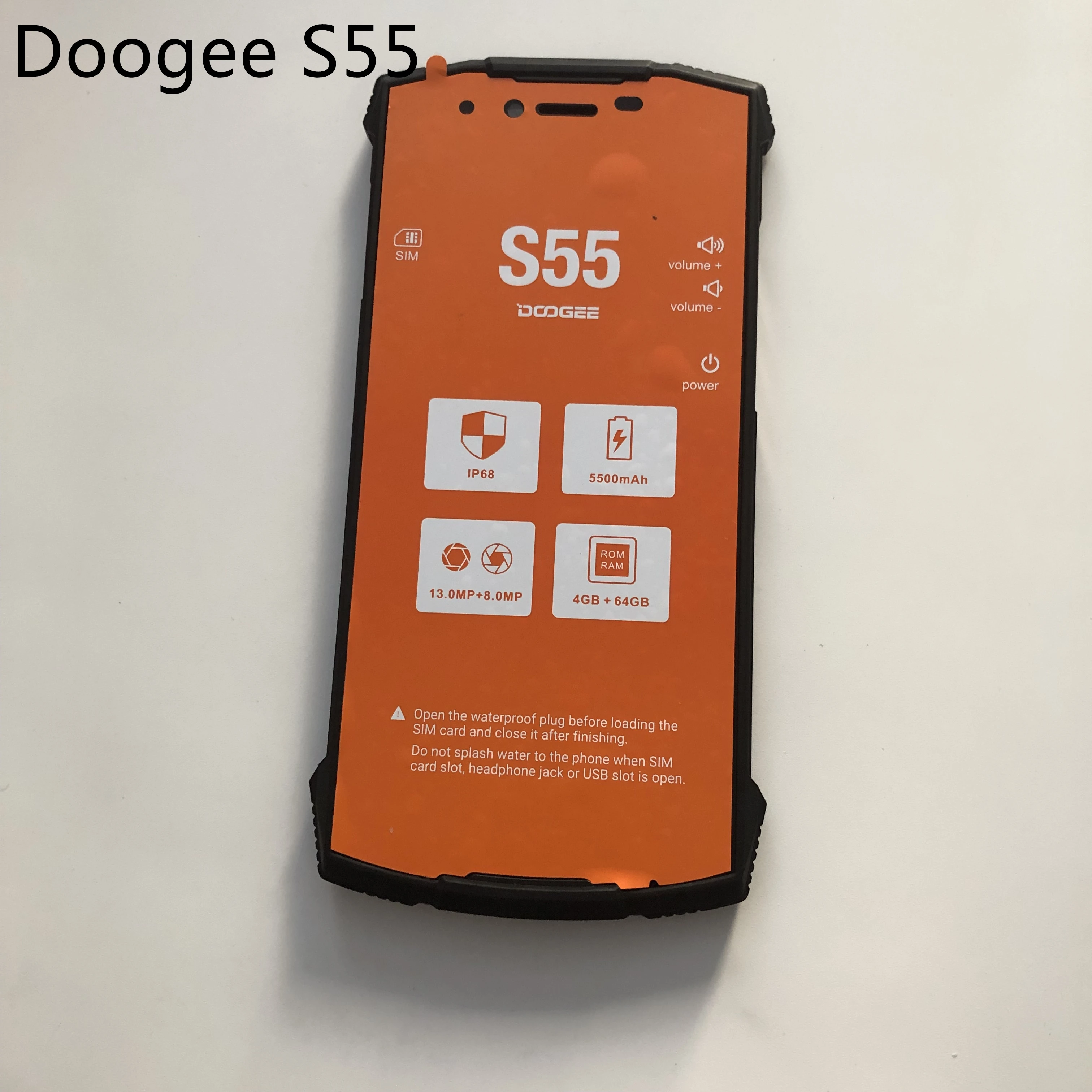 DOOGEE S55 используется ЖК дисплей экран + сенсорный рамка для MTK6750T Octa Core 5 дюйма 720x1440
