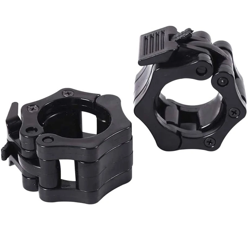 1 Pair 50mm Spinlock Collars Barbell Collar Lock Dumbell Clips Clamp Weight Lifting Bar Gym