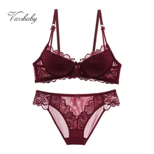 Varsbaby, сексуальное, цветочное, кружевное, тонкое, хлопковое, ультра-тонкое, пуш-ап, нижнее белье на косточках, глубокий v-образный вырез, дышащие бюстгальтеры в комплекте