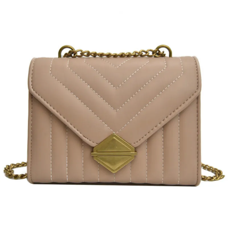 

2020 Female Shoulder Bags Fashion Chains Strap Flap Ladies Zipper New Letter Solid Totes Women's Handbags Crossbody Bags Casual