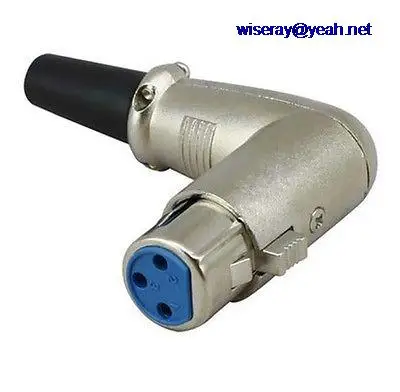 

DHL/EMS 50pcs metal XLR Right Angle Female pin Plug for mic MICROPHONE Adapter XLR PLUG Guitar-A7
