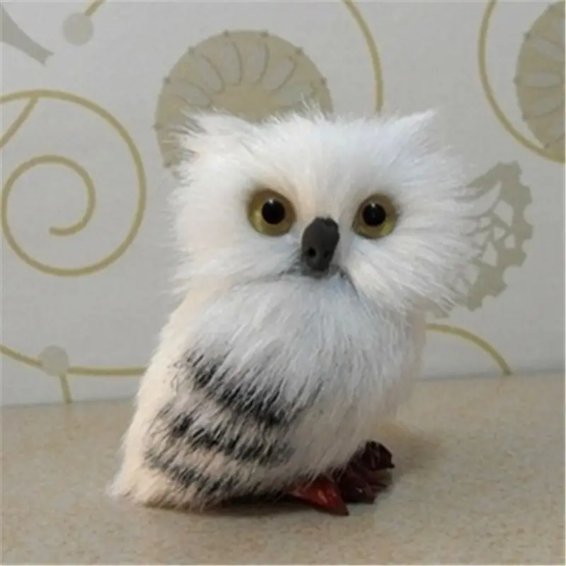 

7cm High Cute Snowy Owl Hedwig Potters Letter Delivery Doll Cute Toys Harried Birthday Christmas Adults Kids