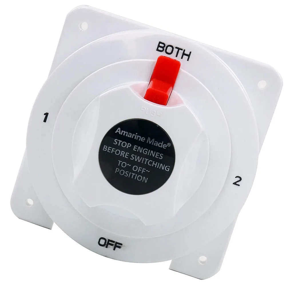 

12V-36V High Battery Power-off Switch White Marine Protection Fits For RV Yacht