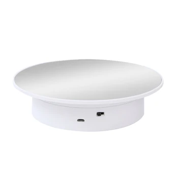 

Multifunction USB Rechargeable Electric Motorized Props For Jewelry Model Hobby ABS Turntable Rotating Display Stand Photography