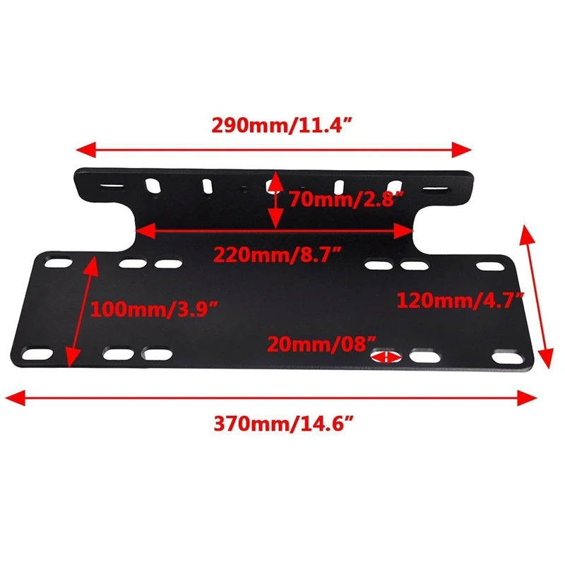 1 шт. Простая установка номерного знака Рамка держатель свет бар крепление переднего бампера для внедорожника грузовик пластина Кронштейн