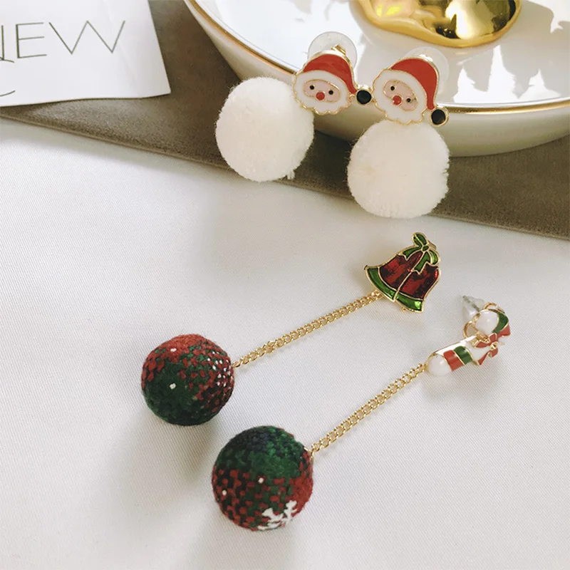 

Temperament Only Beautiful Female Students Rabbit Ears Ear Nails with Warm Winter Pills Daily Wear Earrings