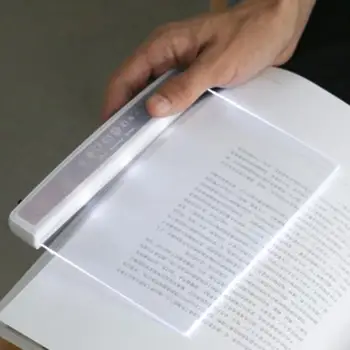 

Flat Reading Light Book Light Reading Night Light Portable Travel Dormitory LED Desk Lamp Eye Protect For Home Bedroom