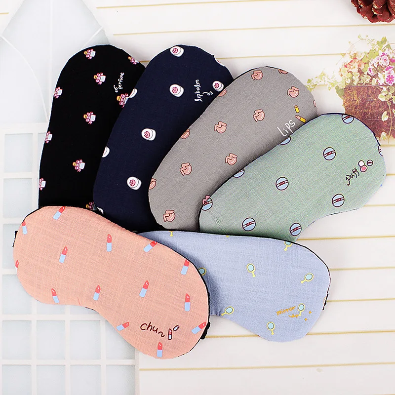 

Manufacturers Direct Selling New Style Hot Selling Cotton Print Eye Patch Hot And Cold Dual Purpose Ice Pack Shading Sleep Trave