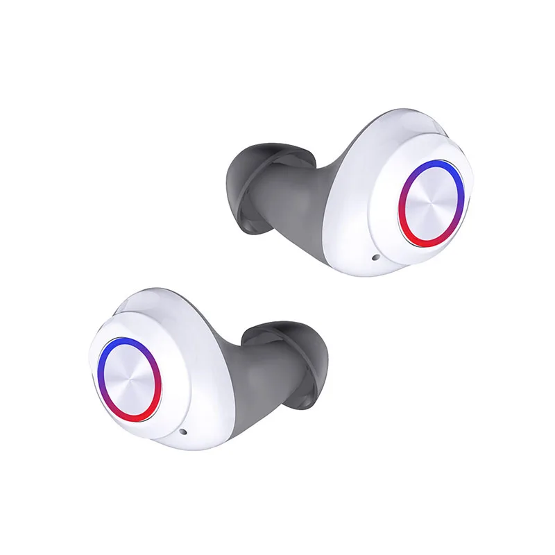 TWS Bluetooth наушники гарнитура 5,0 мини стерео спортивные двойные наушники-вкладыши Беспроводные наушники с зарядным устройством - Цвет: white