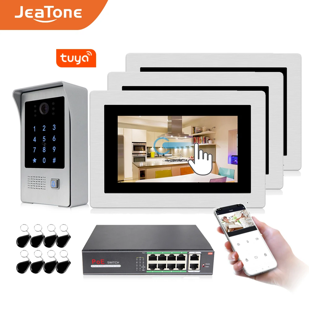 7 inch WIFI IP Video Door Phone Intercom Door Bell Villa Building Access Control System Touch Screen Motion Detection 1 to 3 7 inch WIFI IP Video Door Phone Intercom Door Bell Villa Building Access Control System Touch Screen Motion Detection 1 to 3