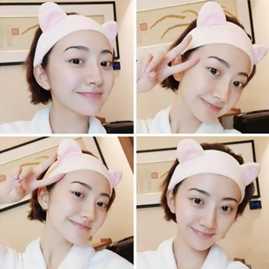 

The New Cat ears Headband Face hooded lady Fashion headdress cute rabbit ears headband