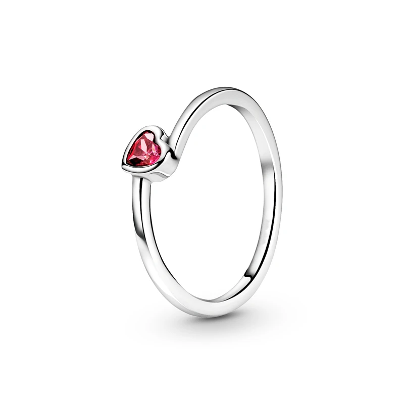2021 New Hot Sale 925Sterling Silver Simplicity High-End Live Mouth Zircon Orange Ring For Women Birthday Fashion Jewelry Gift | Украшения