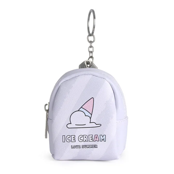 A cone Vogvigo мультфильм мини-кошелек для монет кошка печатных ключей держатель карты кошелек деньги сумки Наушники пакет для женщин, девушек, детей Подарки - Цвет: A cone