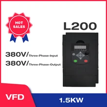 Angisy 1.5KW/2.2KW 380V 3-fazy wejściowe i 380V 3-fazy wyjściowe przetwornica częstotliwości 60HZ do 50HZ L200
