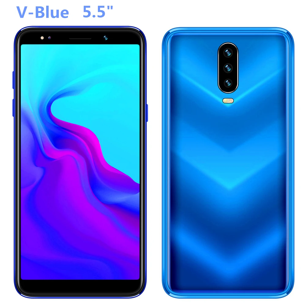 Note8 pro quad core smartphones 4G RAM 64G ROM 5.5" 5MP+13MP front/back camera android mobile phones face ID unlocked celulares - Цвет: V-Blue flash sale