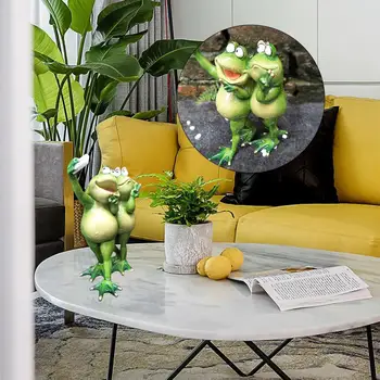 

3D Resin Creative Thinking Reading Frog Model Figurine Home Office Tabletop Decor Gift Birthday Present Room Decoration