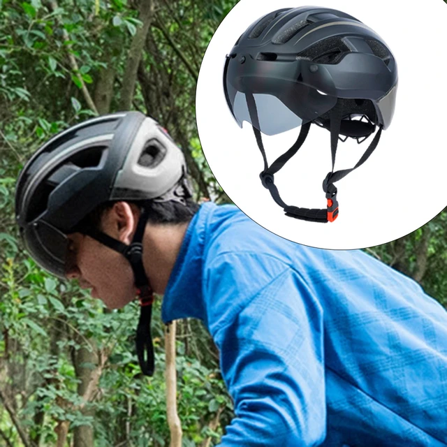 Casque électrique Scooter Casques De Vélo Hommes  Casque De Vélo Hommes  Lunettes Intégré-Casque De Vélo-Aliexpress