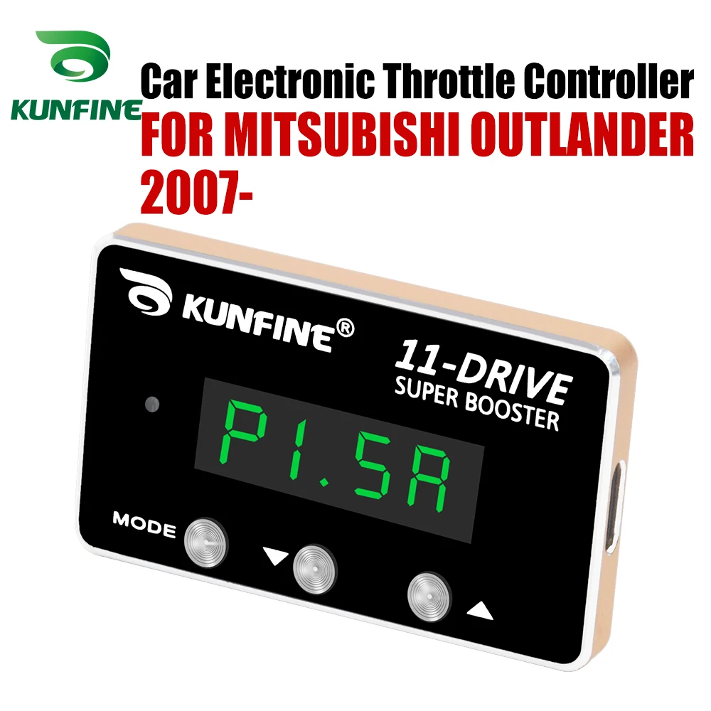 KUNFINE Car Electronic Throttle Controller Racing Accelerator Potent Booster For MITSUBISHI OUTLANDER 2007-After Tuning Parts | Автомобили