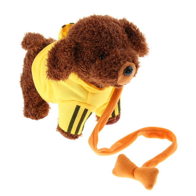 Kids Walking & Barking Teddy Dog Plush Puppy Toy with Remote Control Leash 4