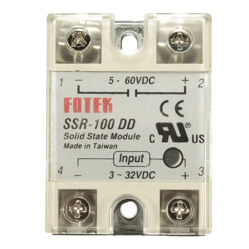 

Hot Sale SSR-100 DD Solid State Module Solid-state Relay DC-DC 100A 3-32V DC/5-60V DC