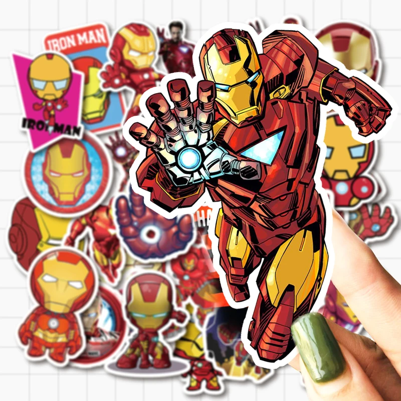 VANMAXX, 35 шт., наклейки Ironman Marvel, супергерои, граффити, водостойкие, ПВХ, наклейка на шлем для ноутбука, велосипед, багаж, автомобиль