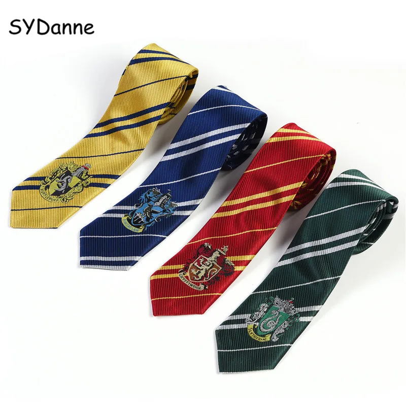 

SYDanne Hermione Necktie Ties Cosplay Costumes Gryffindor Slytherin Hufflepuff Ravenclaw Tie Hermione Granger Scarf