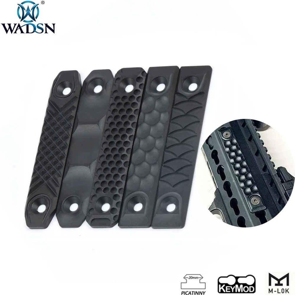 Wadsn Airsoft 8cm Rs Cnc Metal Handguard Rail Panel Cover Mount Fit For Keymod M Lok Rails System Rails Hunting Rifle Accessory Scope Mounts Accessories Aliexpress