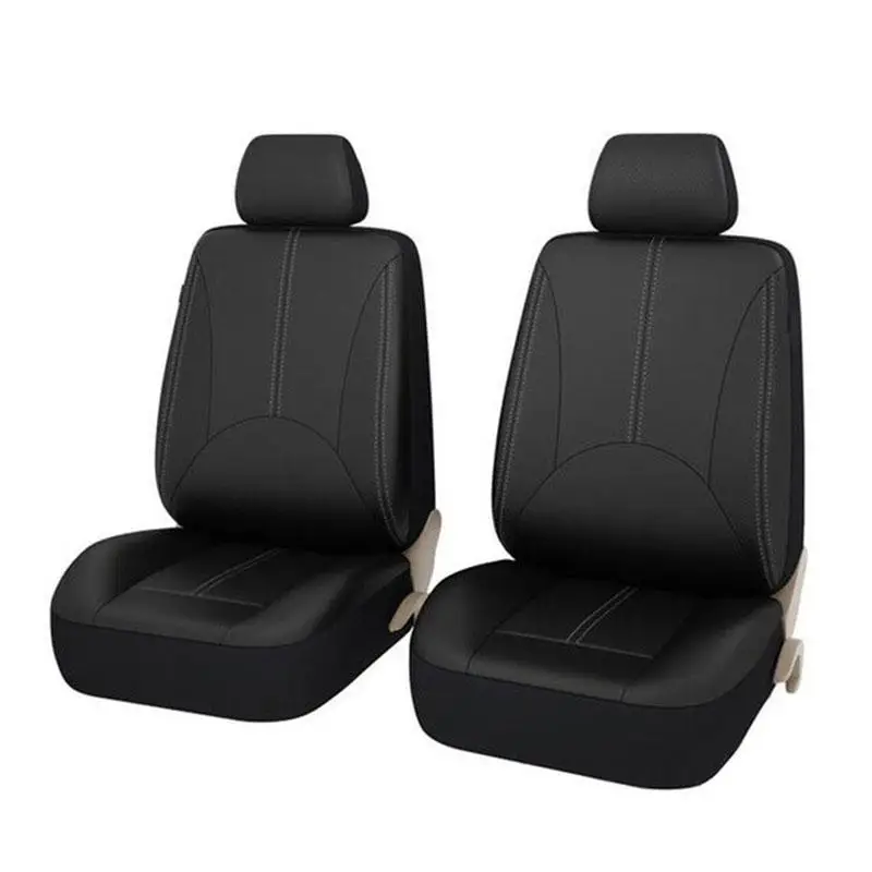 Из искусственной кожи автомобильные чехлы на сиденья машины универсальный размер автомобиля 5 сидений чехлы для Toyota Lada Kalina Granta Priora Renault Logan - Название цвета: 4pcs