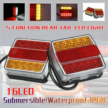 

Rear reflector Trailer Tail Light Taillight Turn signal Boat Truck Kit Lamp