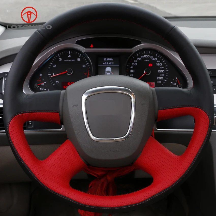 LQTENLEO искусственная кожа для Audi A3 2006 2013 A8 S8 2010 Q5 2008 2012 Q7 2005 2011|diy car steering wheel|car wheel