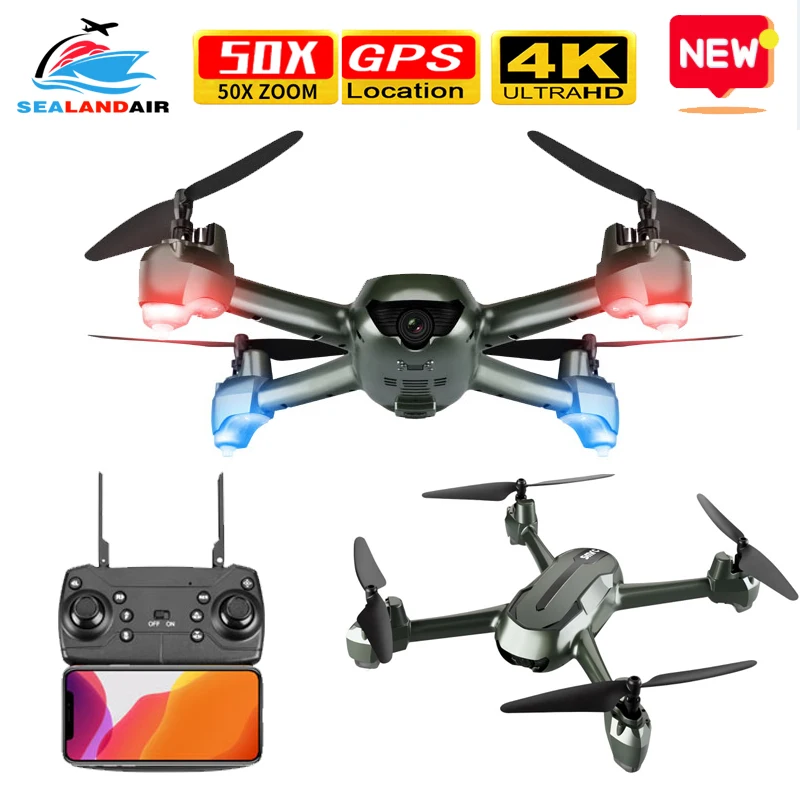 gps Дрон с 4K HD двойной камерой 5G wifi FPV видео RC Квадрокоптер оптический поток профессиональные дроны VS E520S SG907 S167 SG106