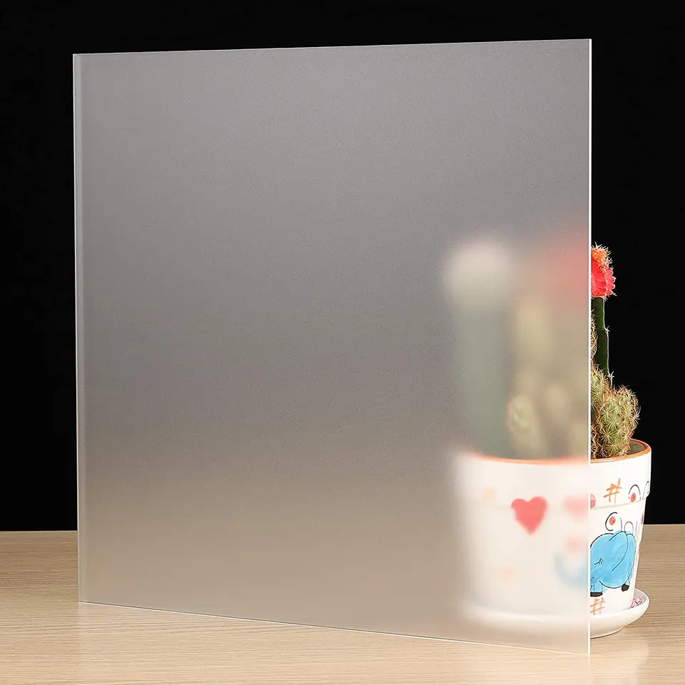 Hoja De Vidrio Acrílico Blanco De 3mm De Grosor - Panel Cuadrado De Plástico Para Manualidades, Exhibiciones O Bodas (80x80 Mm)