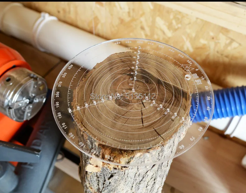 Центроискатель инструмент деревообрабатывающий компас чаши токарный станок работа прозрачный акриловый чертежный Круг Диаметр 200 мм 300 мм DIY Плотницкие Инструменты