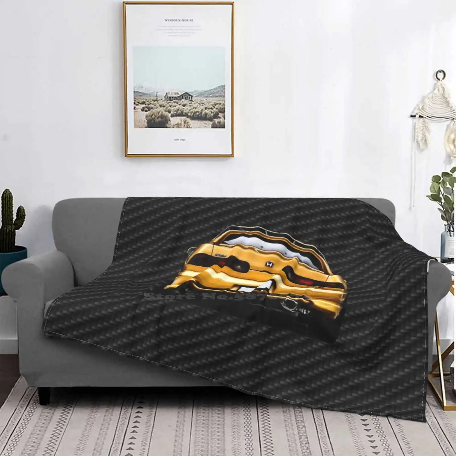 

Integra [ Carbon Edition ] Fashion Soft Warm Throw Blanket Car Sportcar Sport Street Racing Speed Road Drive Tires Integra