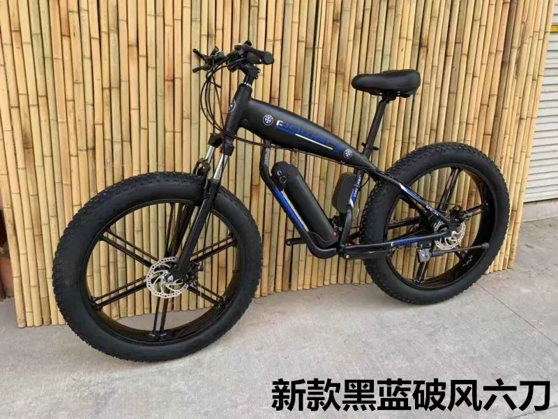 Perfect Bicicleta Electrica 26-inch Snow Electric Snow Mountain Bike Power Snow 48v Rockwheel Folding Electric Bike Adult Electric Car 15