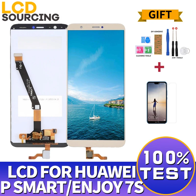 

5.65 inch For Huawei P Smart LCD Display Touch Screen Digitizer Assembly For Huawei Enjoy 7S LCD Replace FIG-LX1 LA1