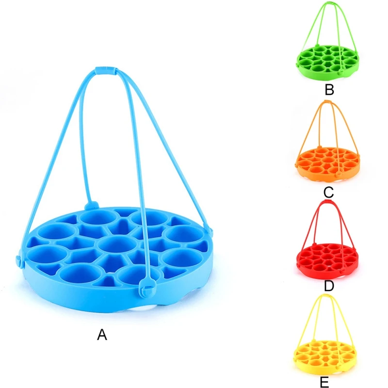 Многофункциональная силиконовая Паровая стойка для домашних яиц со съемным ремешком