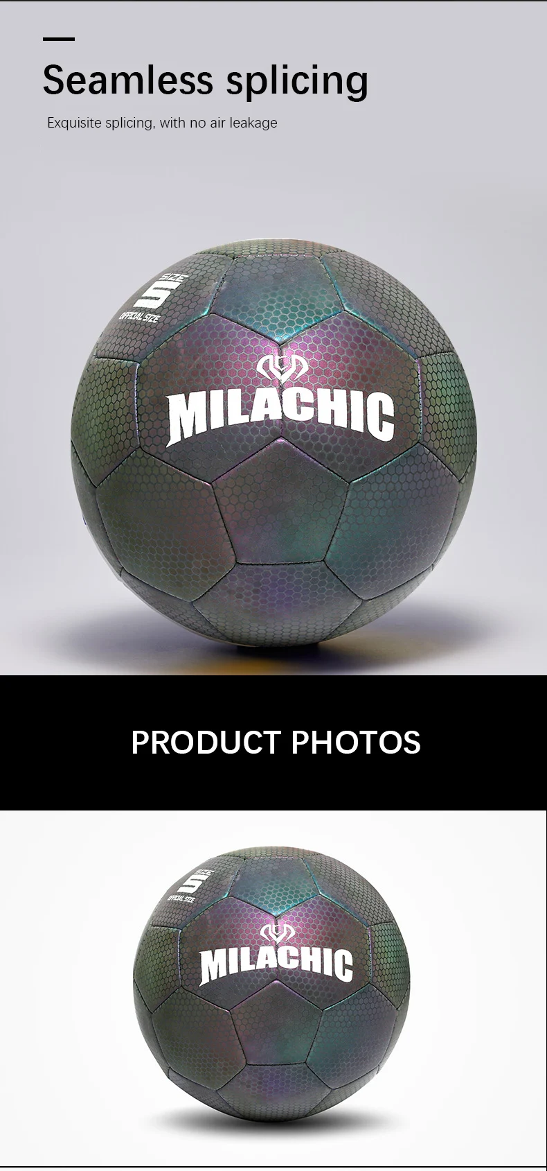 サイズ4 5反射サッカー輝く反映発光サッカーボールpuノンスリップsoccoerでballs glowダークキャリーネット - AliExpress  スポーツ  エンターテイメント