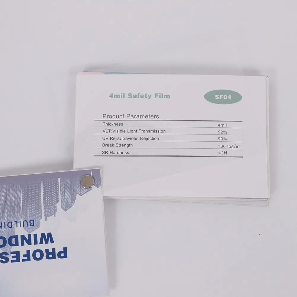 HOHOFILM 2mil/4mil/8mi Roll Safety Clear Window Film Glass Protection PET Anti Shatter Resist Prevent Glass explosion security