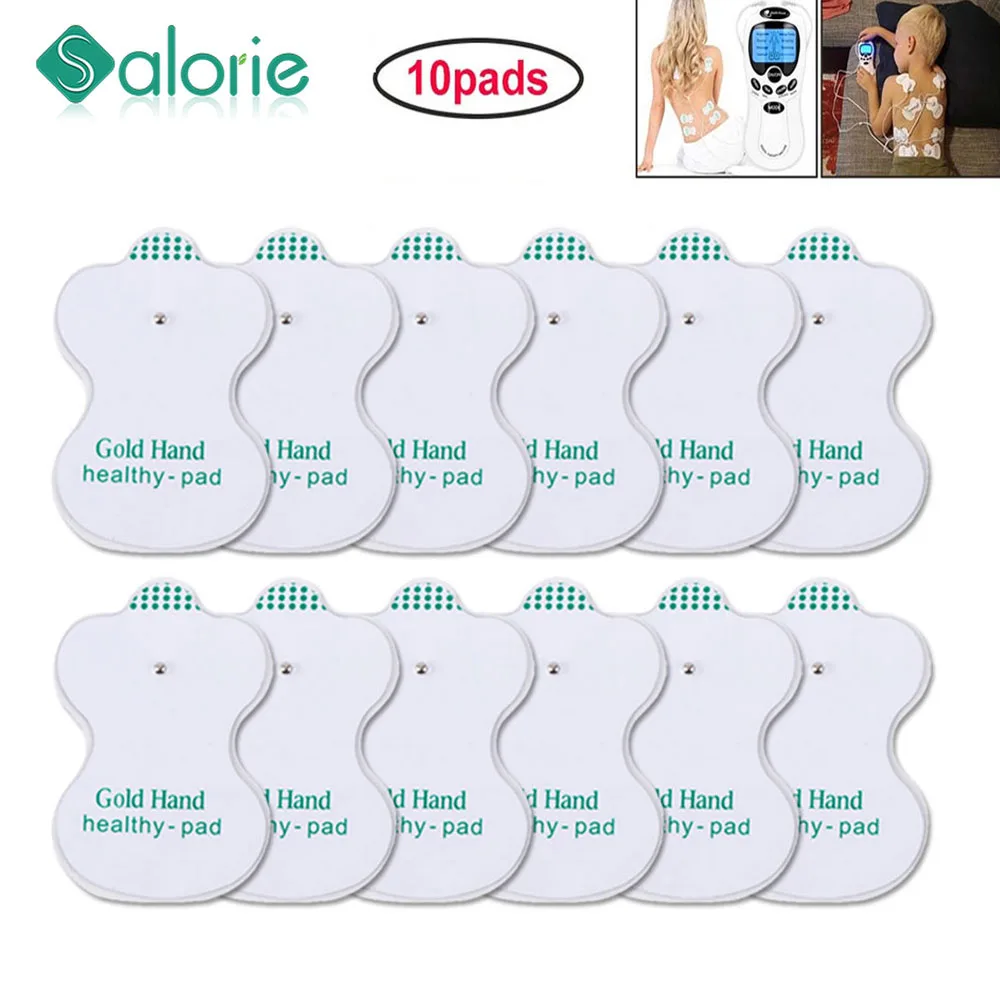 Electrode-Pad Massage Acupuncture-Apparatus Adhesive Tens Muscle-Stimulator 10-Pads Healthy