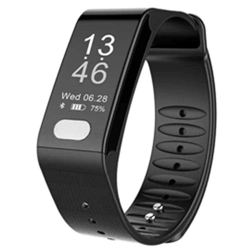 

T6 Smart Bracelet ECG Measurement Sleep Monitoring Sports Pedometer 0.96 Large-size Activity Tracker Blood Pressure Wristband